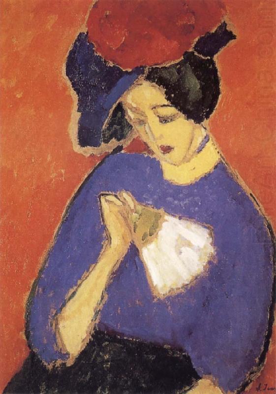 Alexei Jawlensky Woman with a Fan china oil painting image